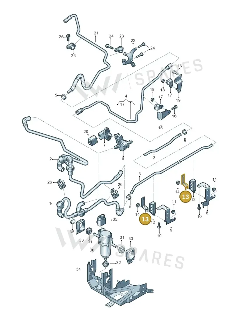 420611793A Volkswagen Mounting Bracket