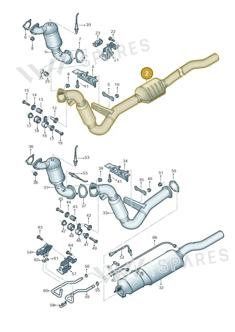 4E4254400BX Audi Catalytic Converter