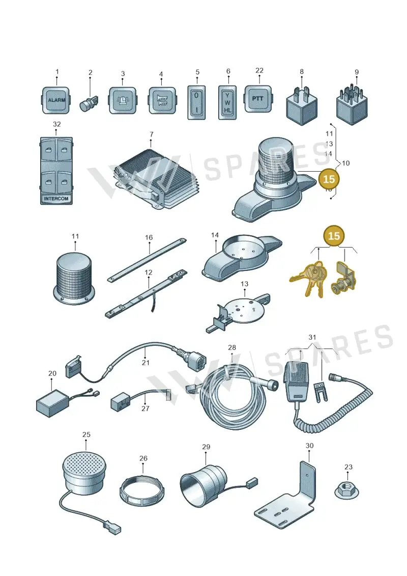 4E4980115 Audi Lock Cylinder