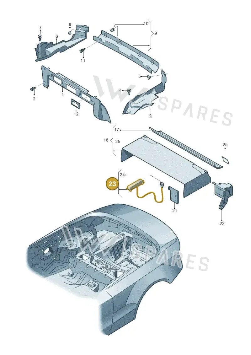 8F0959559E Audi Contact Switch