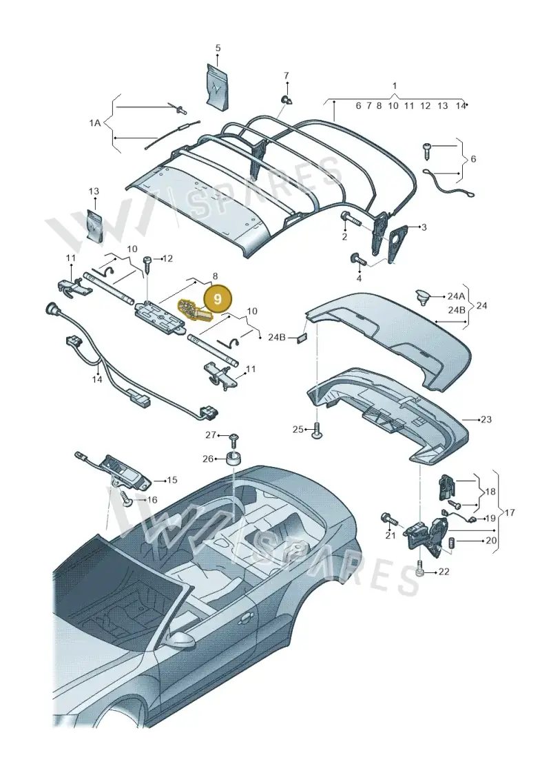 8F0959731 Audi Electric Motor