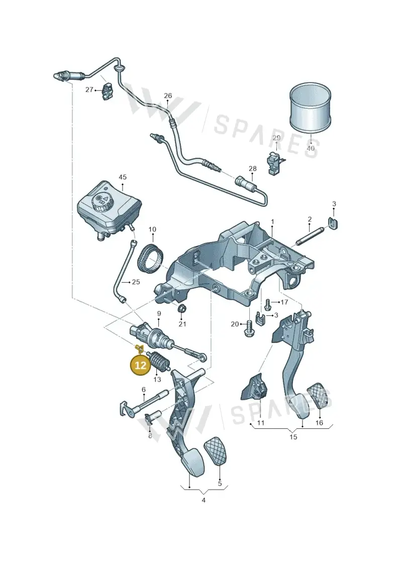 8K0721196 Volkswagen Bearing