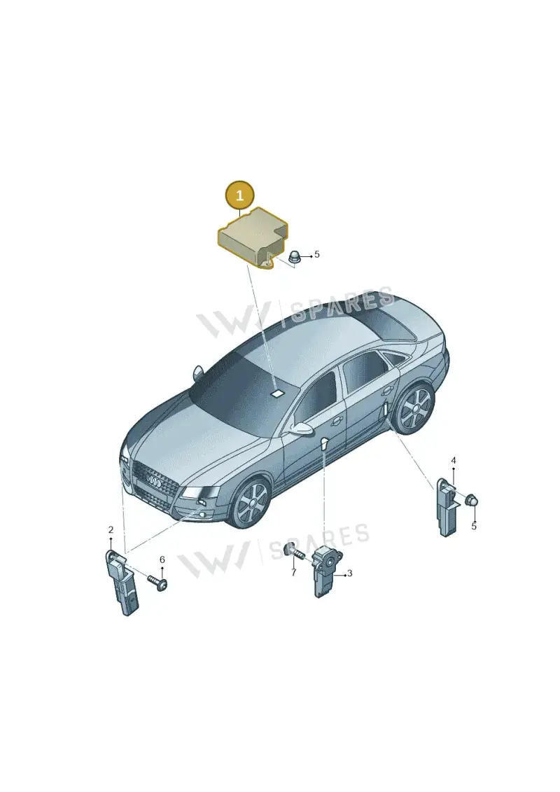 8K0959655M Audi Airbag Control Unit