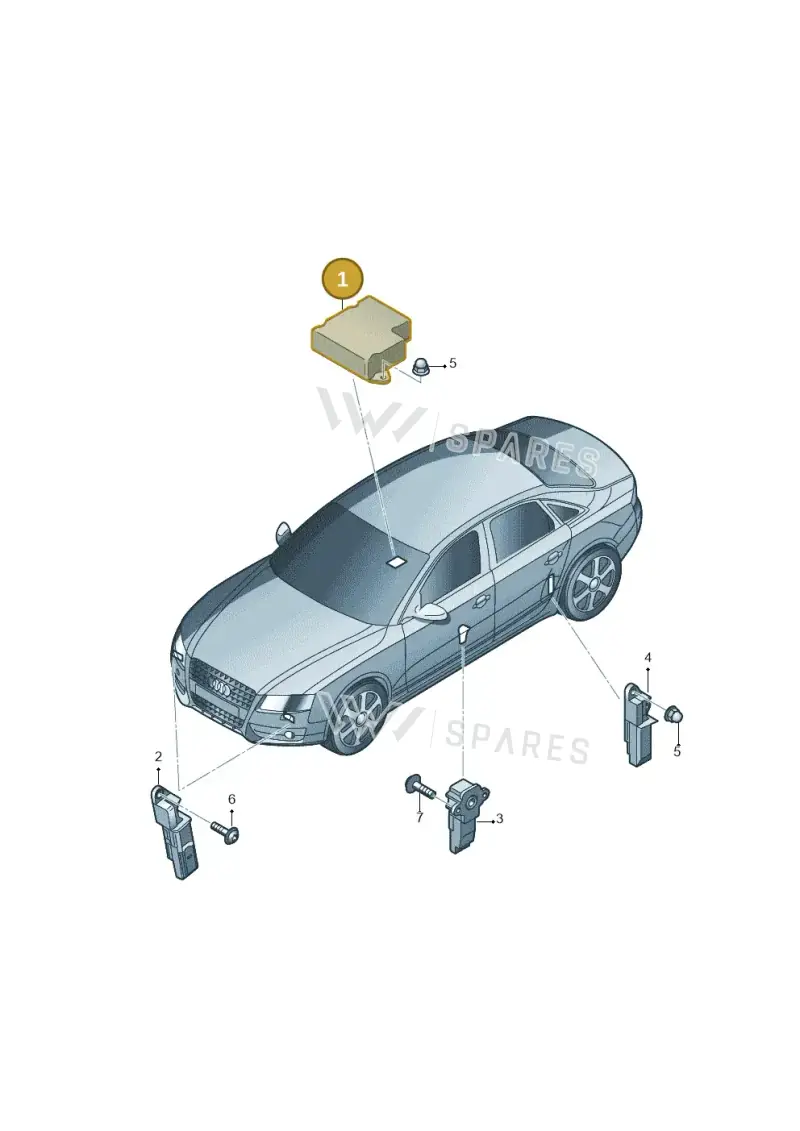 8K0959655N Audi Airbag Control Unit
