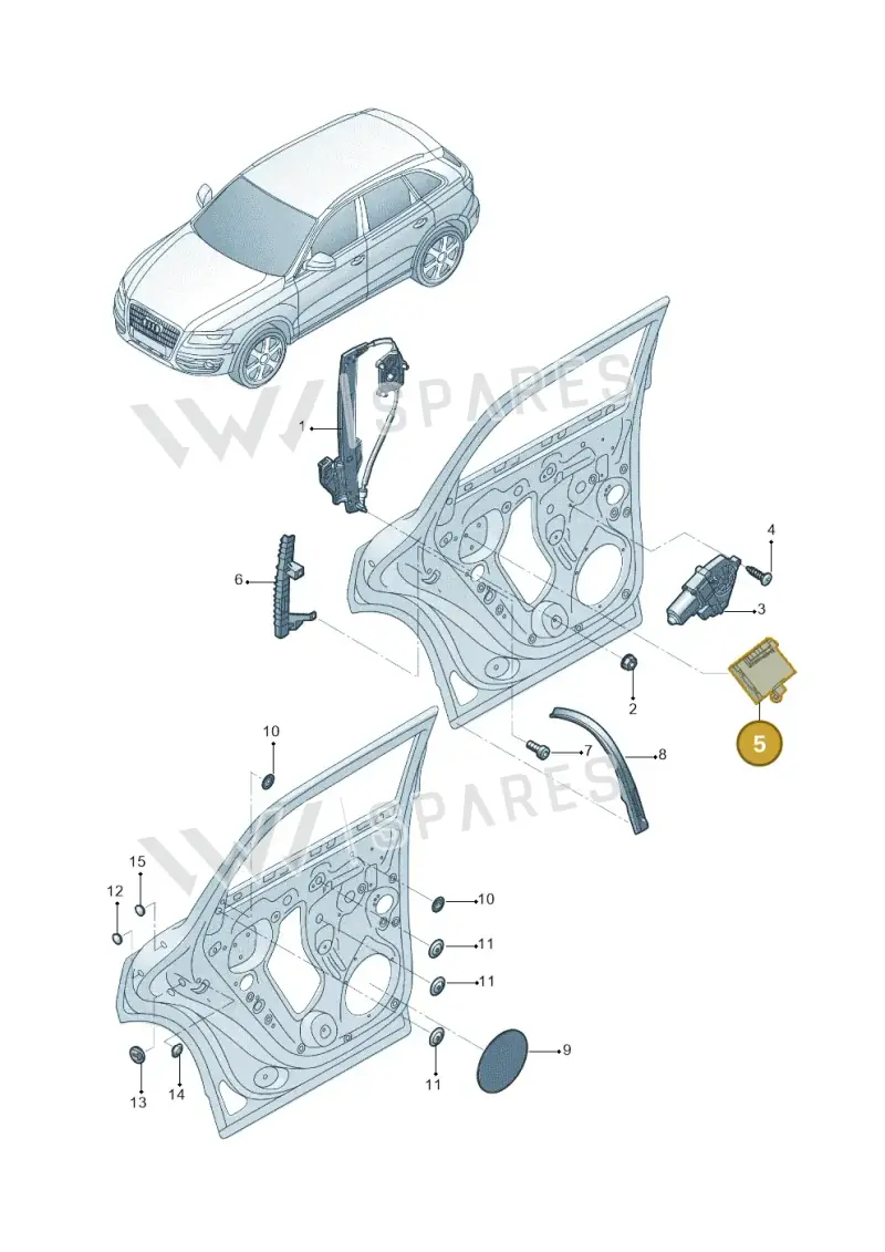 8K0959795F Audi Control Module