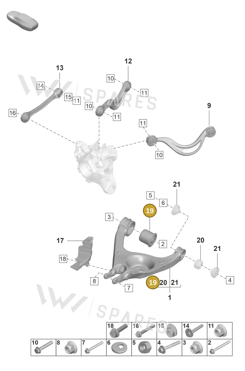 971505544 Porsche Hydro-Mounting