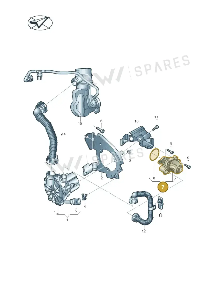 05E131097 Volkswagen Cluster Valve