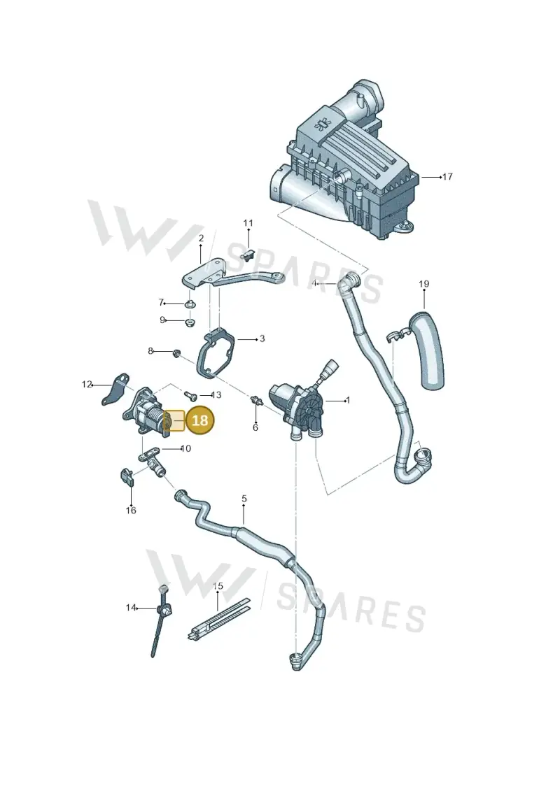06K131097AB Volkswagen Cluster Valve