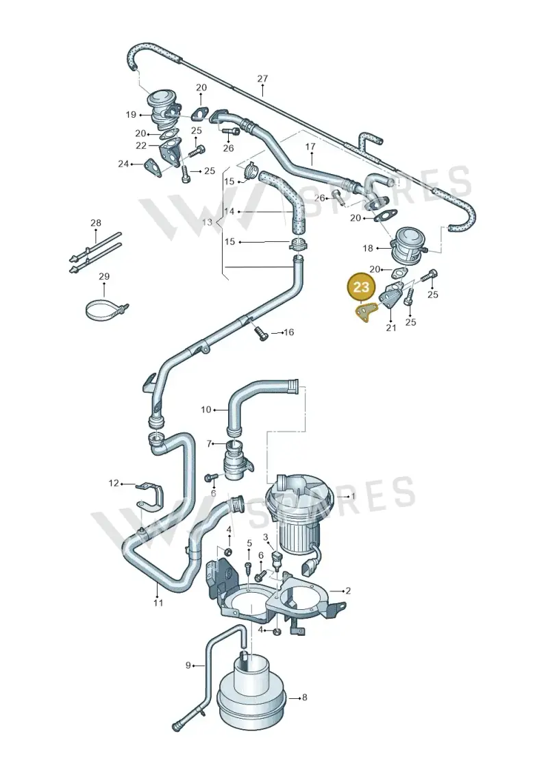 078131120E Volkswagen Seal