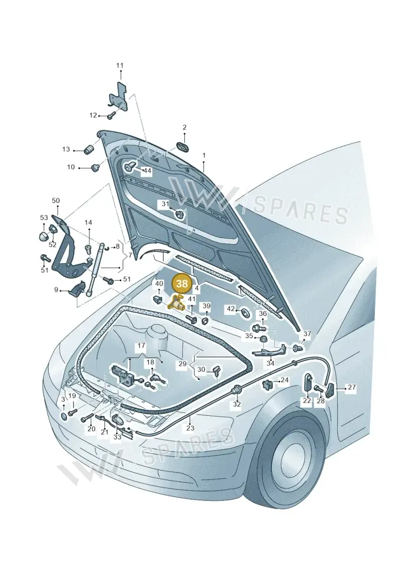 107823655BB Volkswagen Lock Cylinder