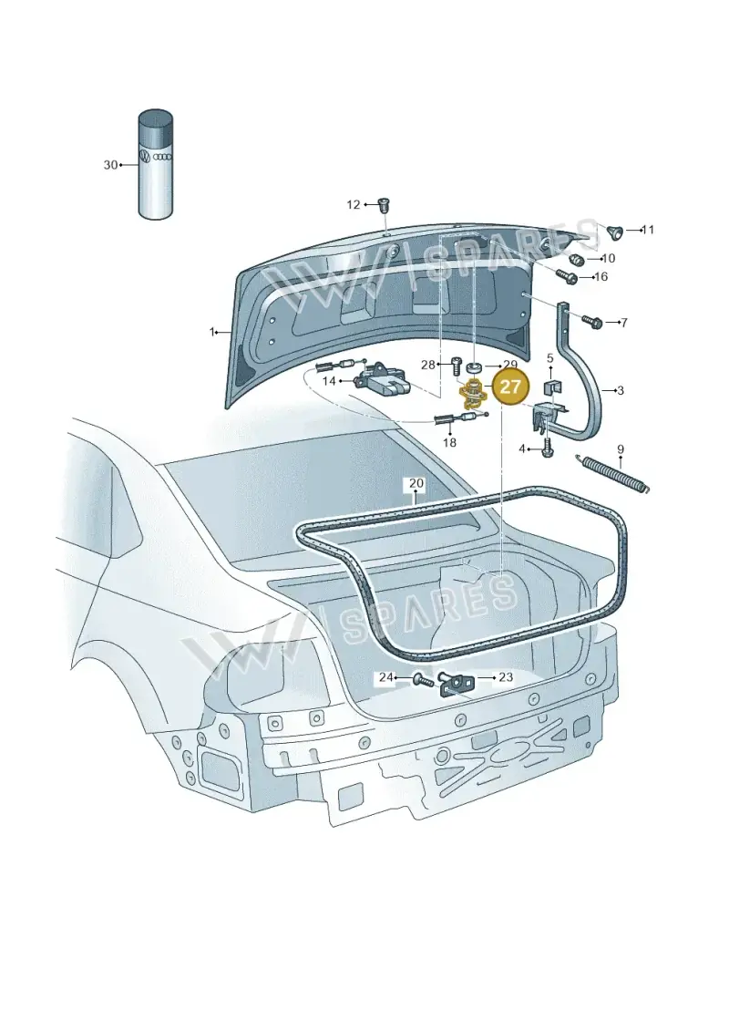 107827573T Volkswagen Lock Cylinder