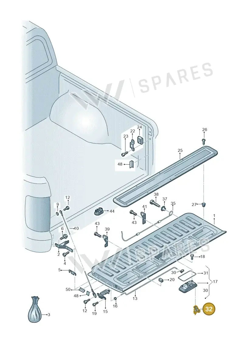 107827737GH Volkswagen Lock Cylinder