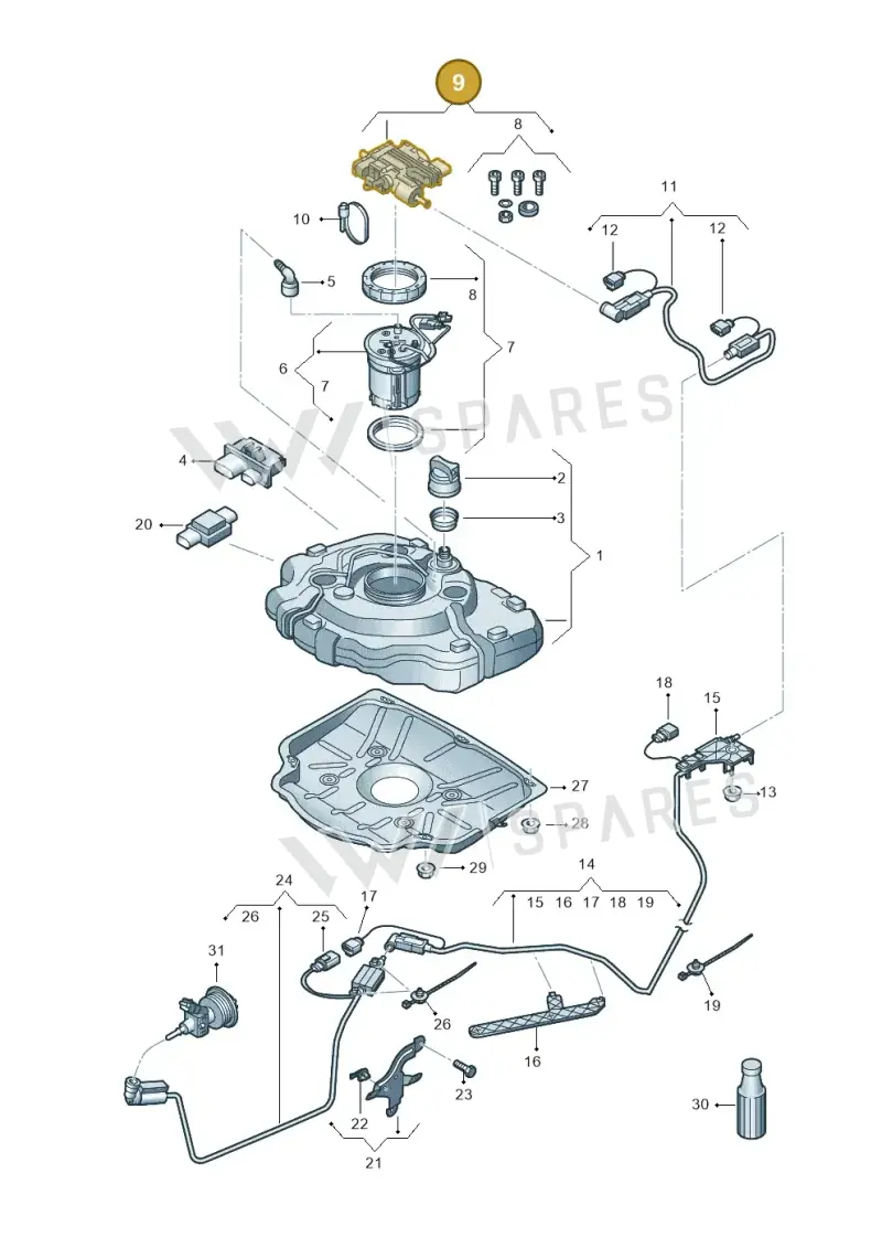 561198969 Volkswagen Repair Kit For Supply Module Reduction Agent