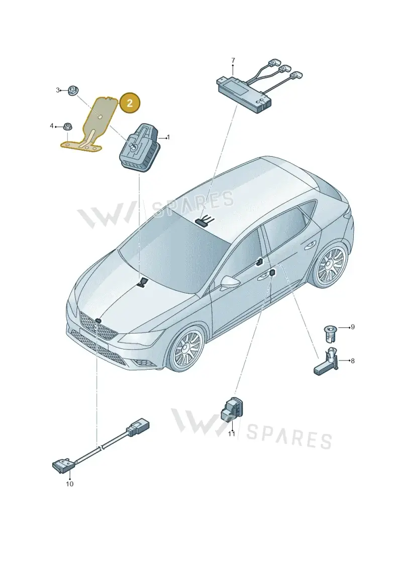 6F1971503 — SEAT Arona FR (2017-) diagram 754951400, position 2