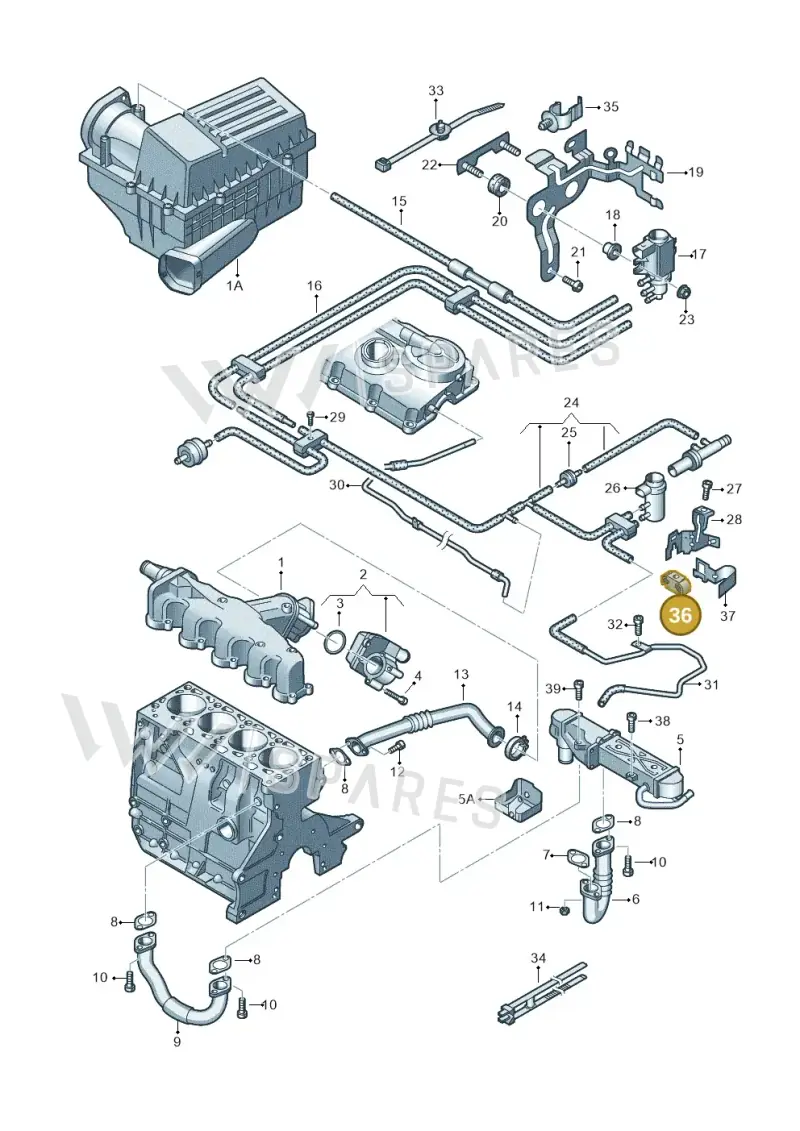 6Q0131927 Volkswagen Fastening Clip