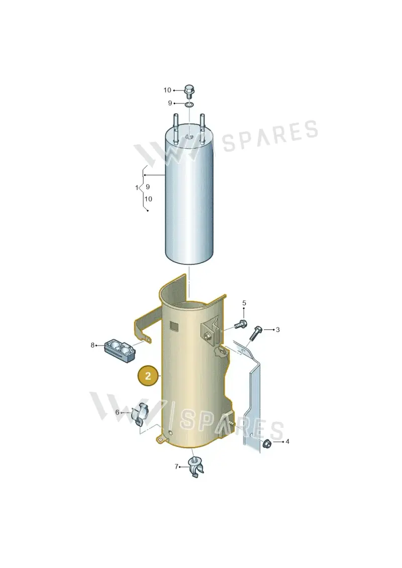 7H0127224B Volkswagen Fuel Filter Retainer