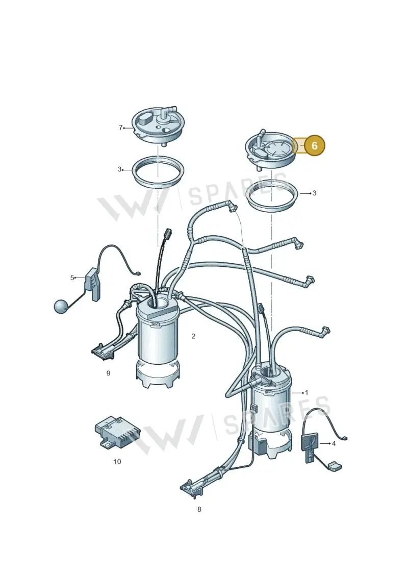 7P0919679 Volkswagen Fuel Filter Flange