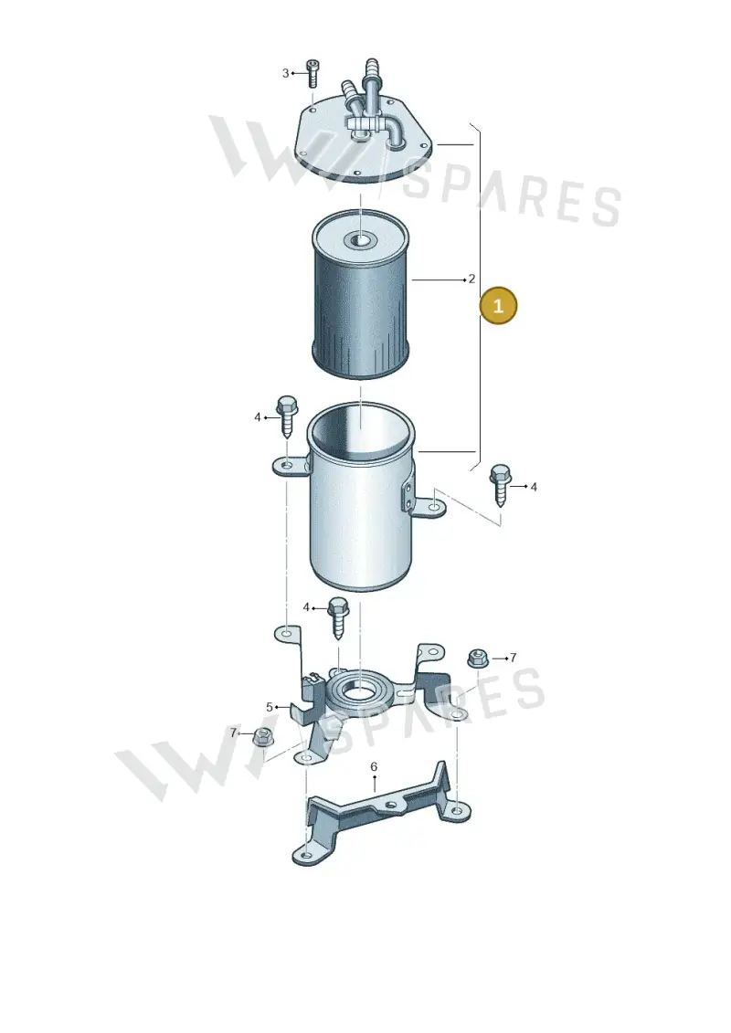 7P6127401 Volkswagen Fuel Filter