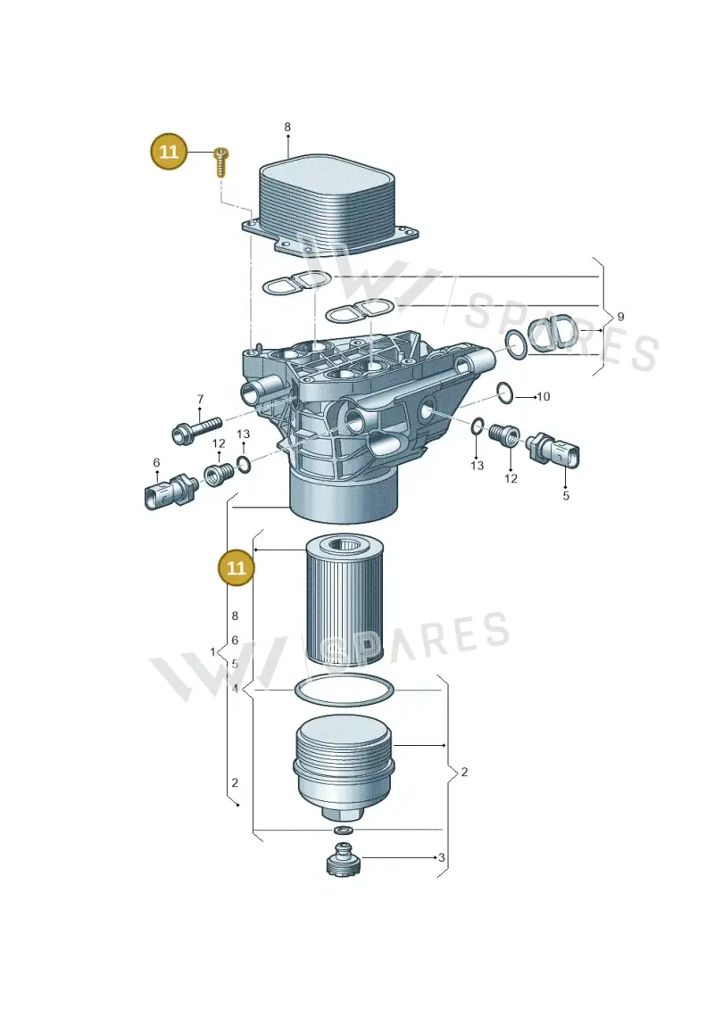 WHT005500 Volkswagen Oval Head Bolt