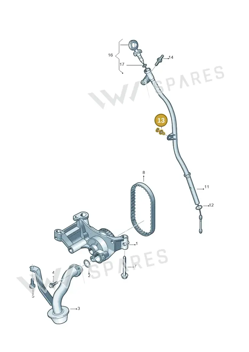 WHT006106 Volkswagen Spreader Rivet