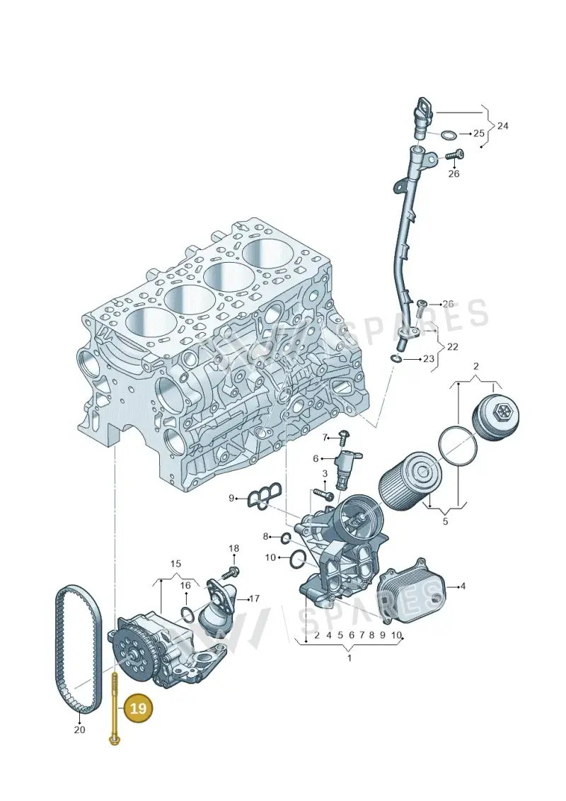 WHT008721 Volkswagen Fitted Bolt