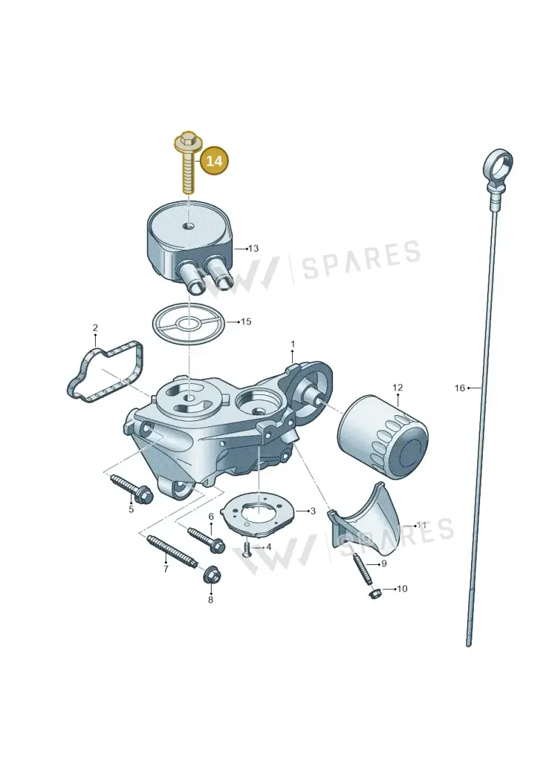 WHT010633 Volkswagen Pin