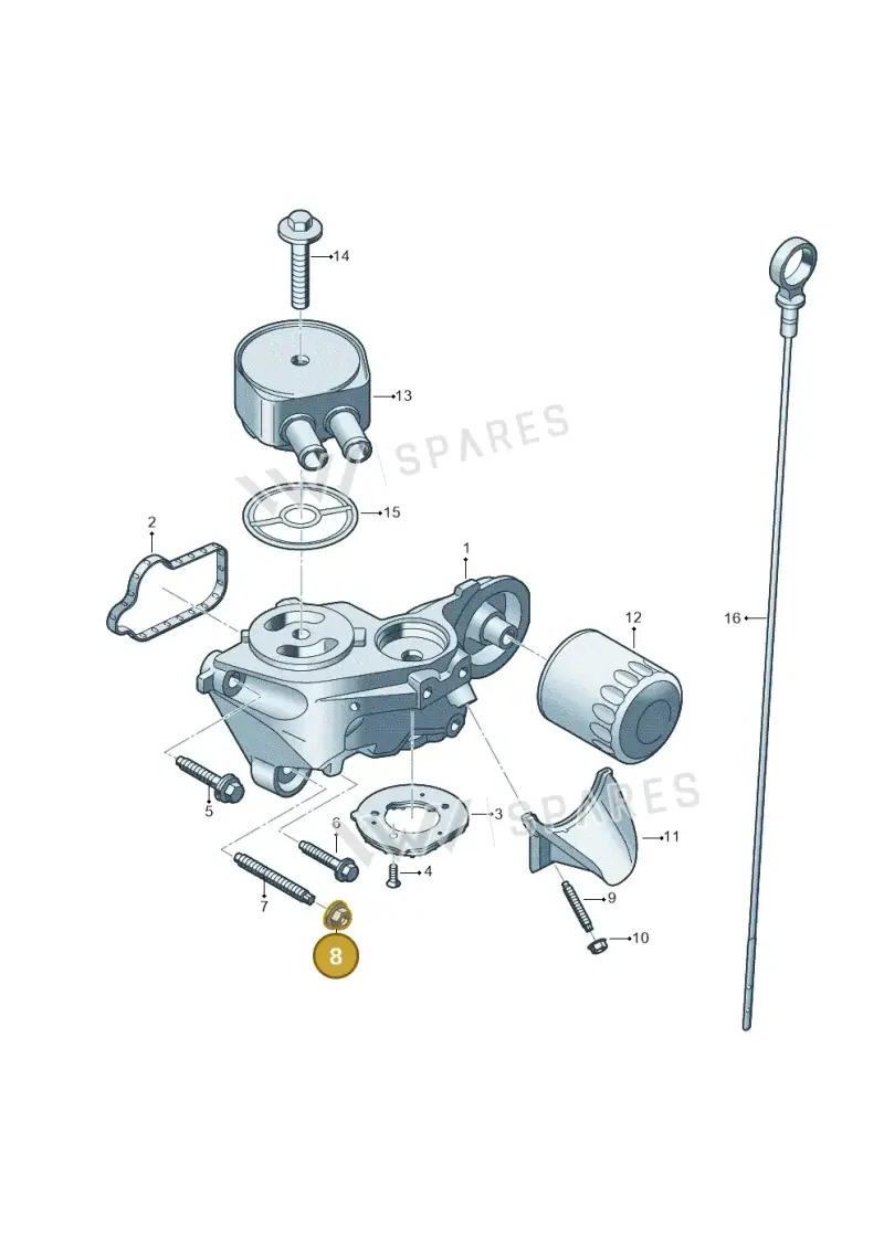 WHT010738 Volkswagen Nut
