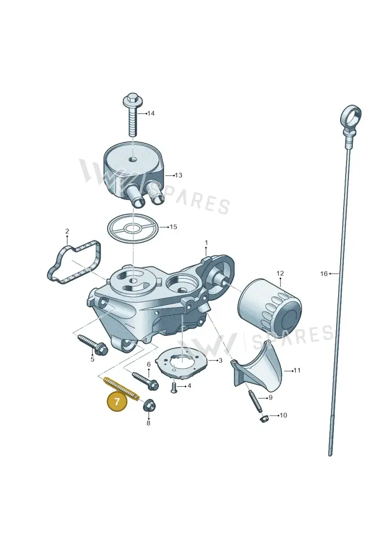 WHT010992 Volkswagen Oil Pump Stud