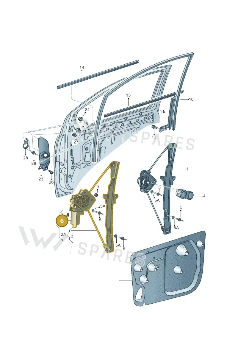5Z0959801B — Volkswagen FOX                  M.05> (2005-) diagram 357837600, position 6
