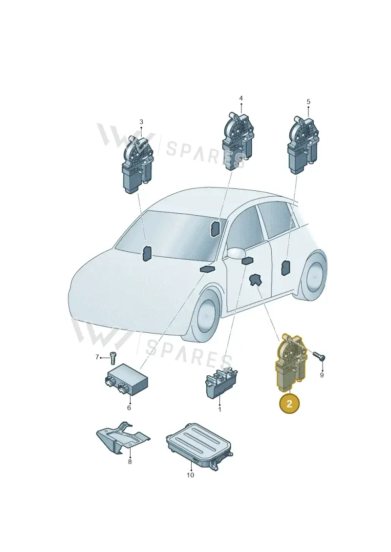 5Z0959801B — Volkswagen FOX                  M.05> (2005-) diagram 221959100, position 2