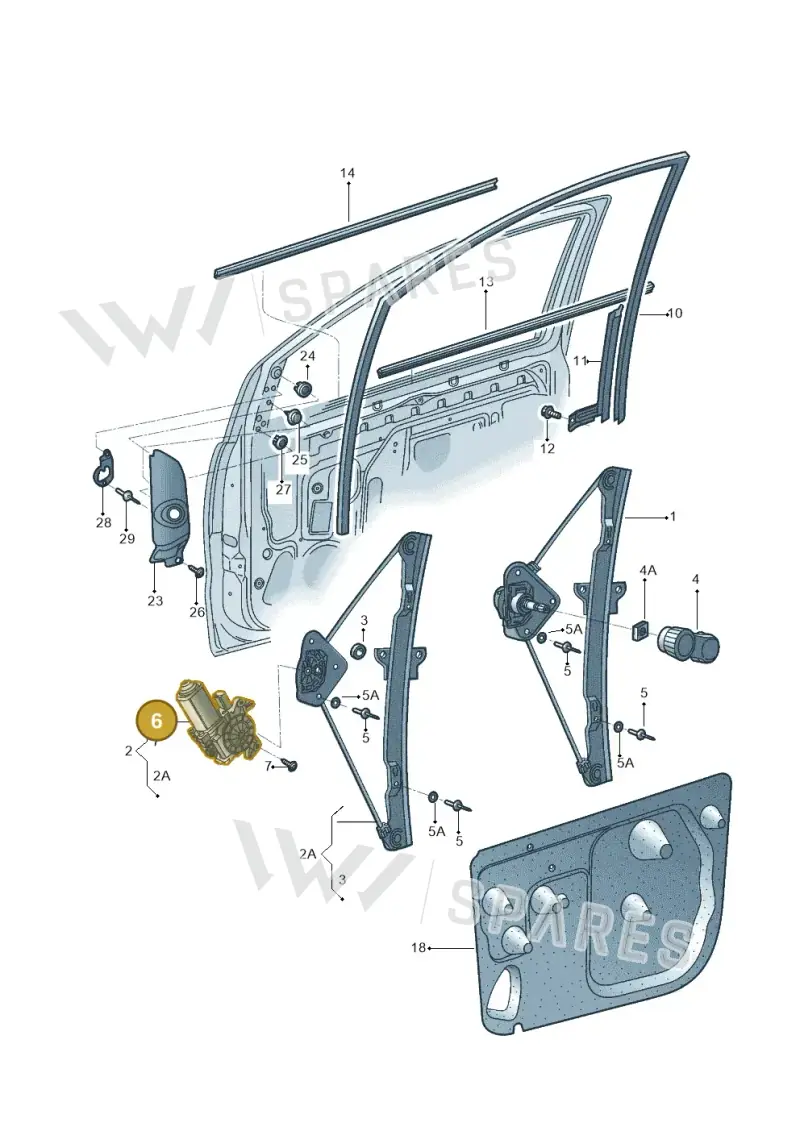 5Z0959801B — Volkswagen FOX                    04> (2003-) diagram 558837600, position 6