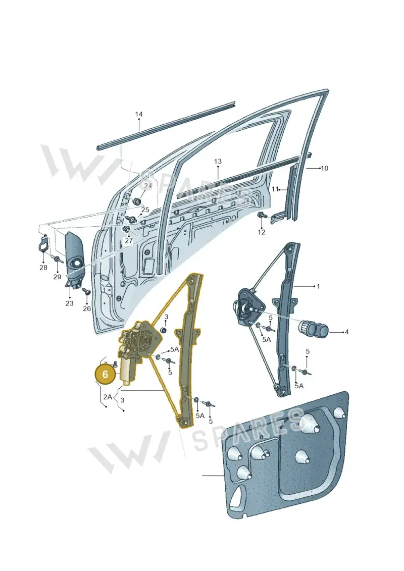 5Z0959802B — Volkswagen FOX                  M.05> (2005-) diagram 357837600, position 6