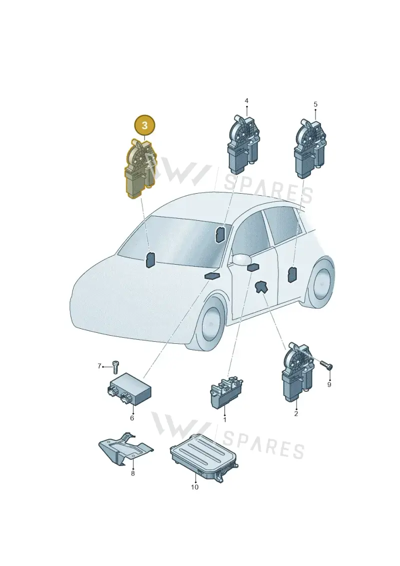 5Z0959802B — Volkswagen FOX                  M.05> (2005-) diagram 221959100, position 3