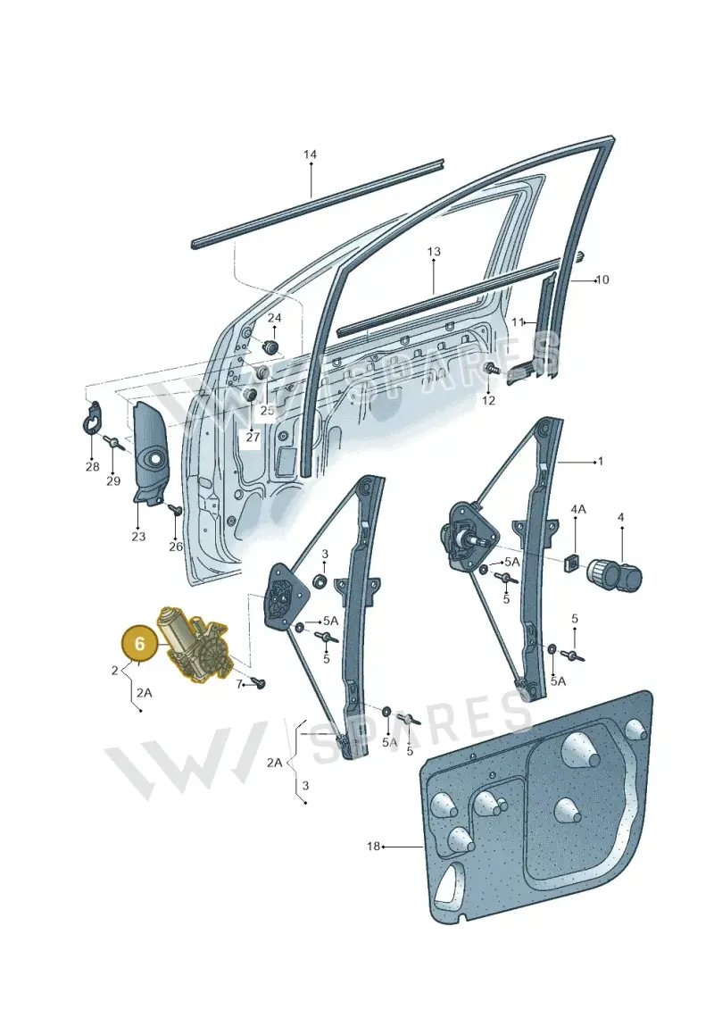 5Z0959802B — Volkswagen FOX                    04> (2003-) diagram 558837600, position 6