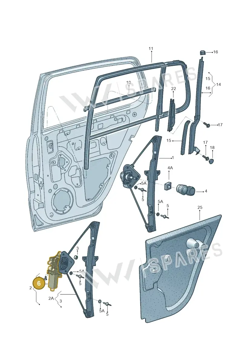 5Z0959802B — Volkswagen FOX                    04> (2003-) diagram 558839600, position 6