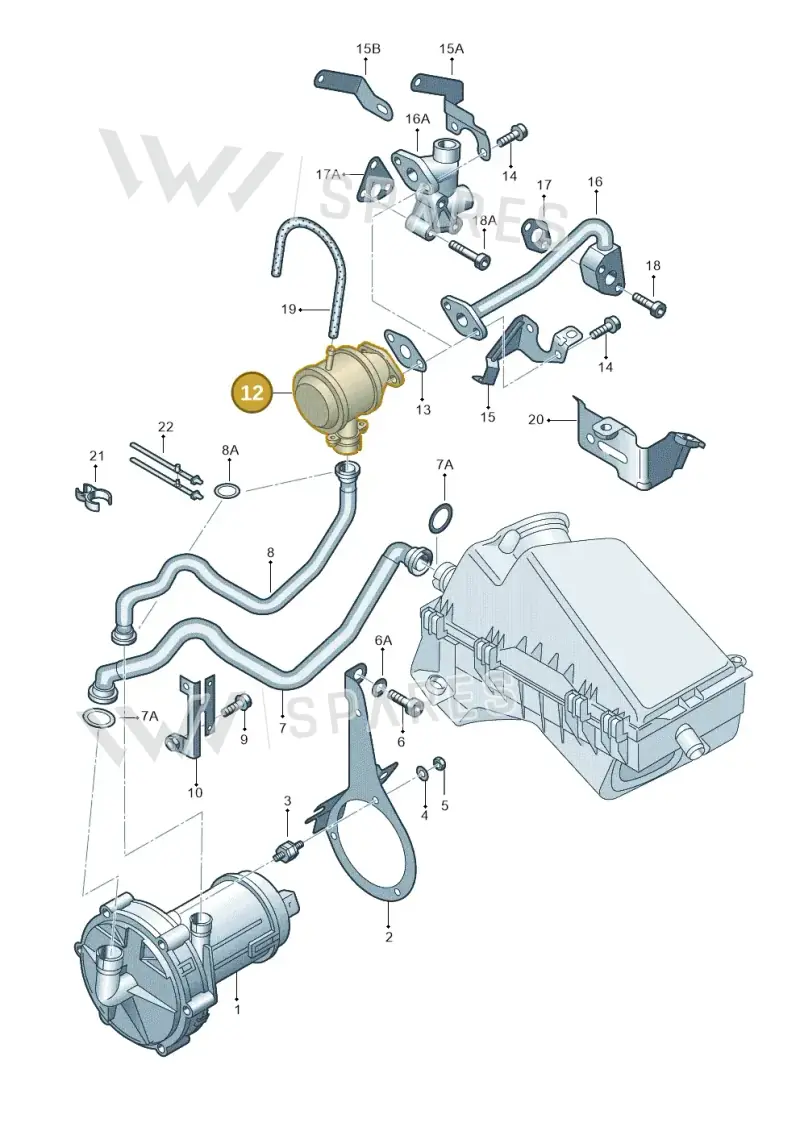 06A131102H Volkswagen Cluster Valve
