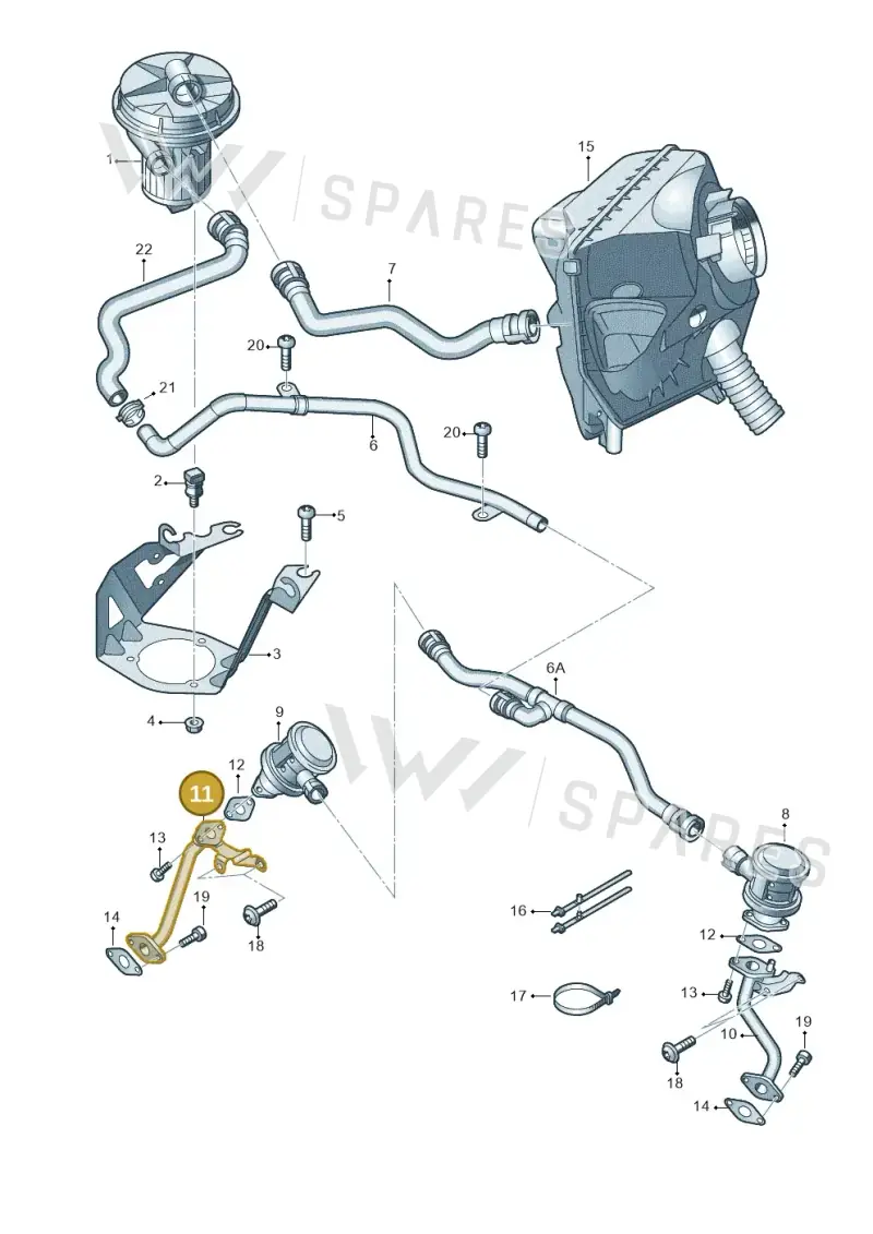 079131166M Audi Adapter