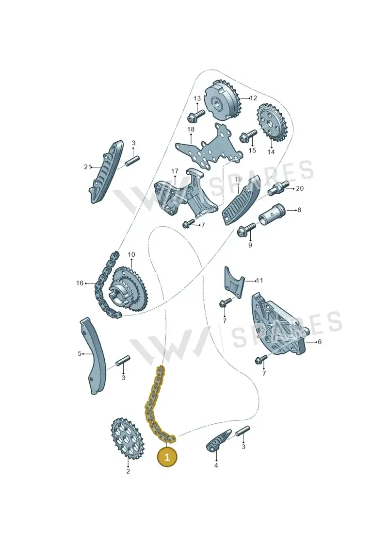 07K109158C Audi Timing Chain