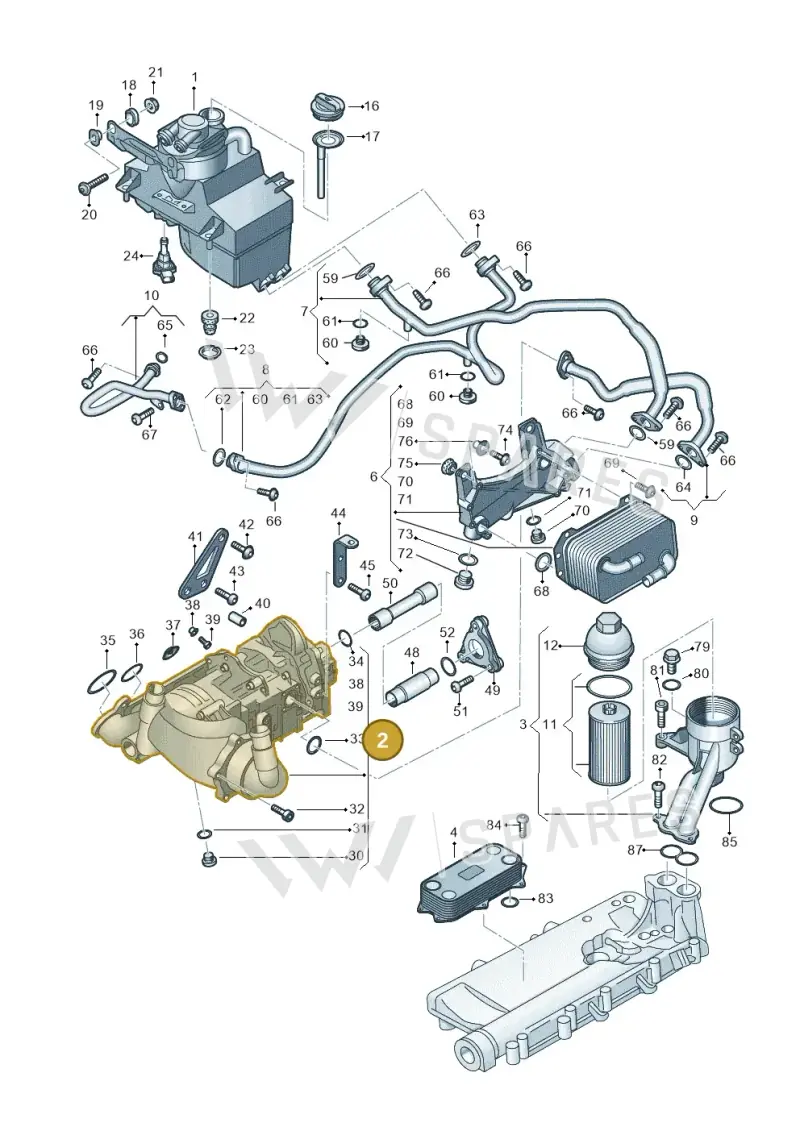 07L115009BB Audi Oil Pump