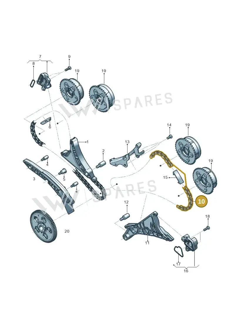 0P2109229J Audi Timing Chain