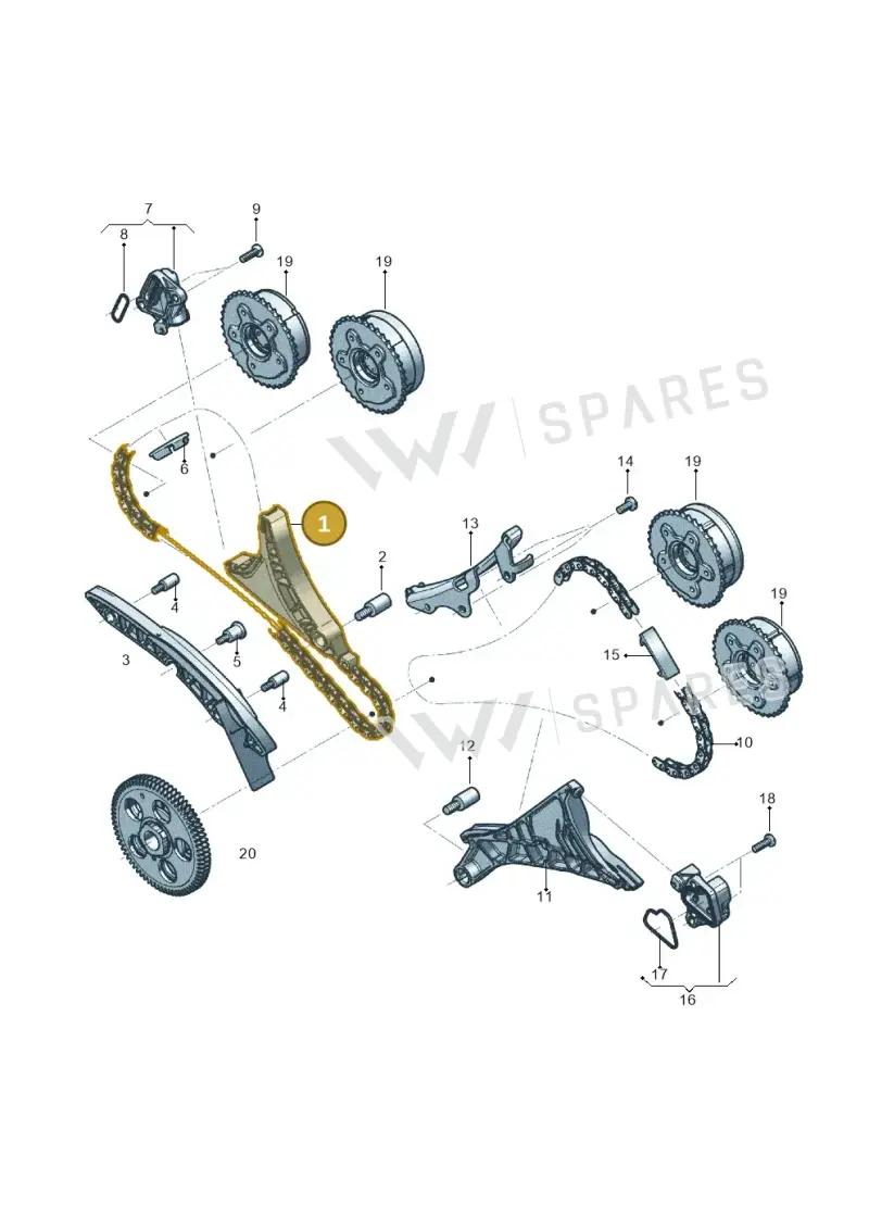 0P2109450B Audi Timing Chain