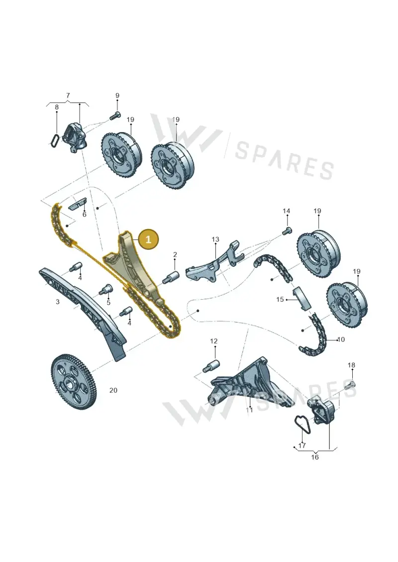0P2109450F Audi Timing Chain Tensioner