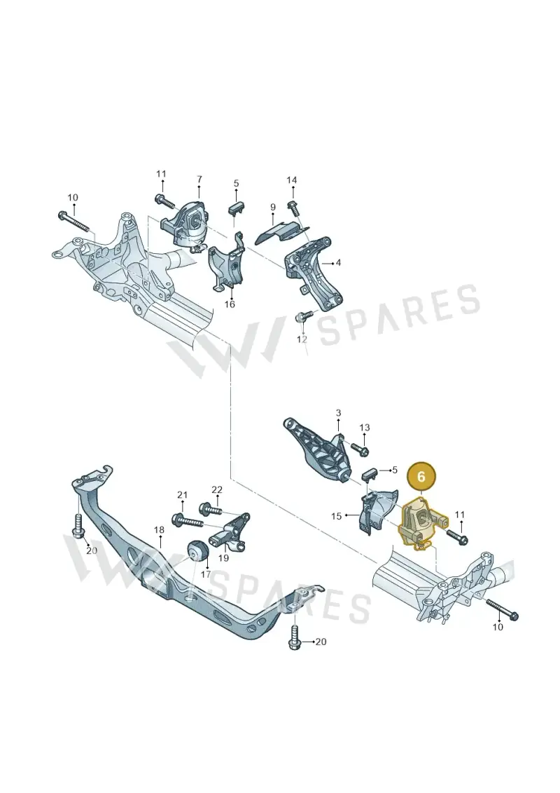 4G0199381NE Audi Hydro-Mounting