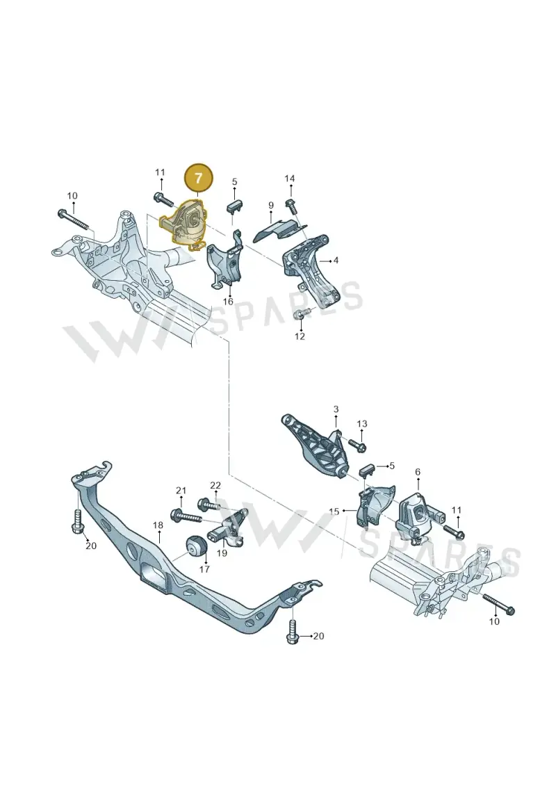4G0199381NF Audi Hydro-Mounting