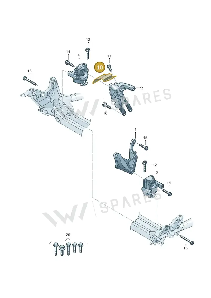 4M0199388A Audi Bearing Cover