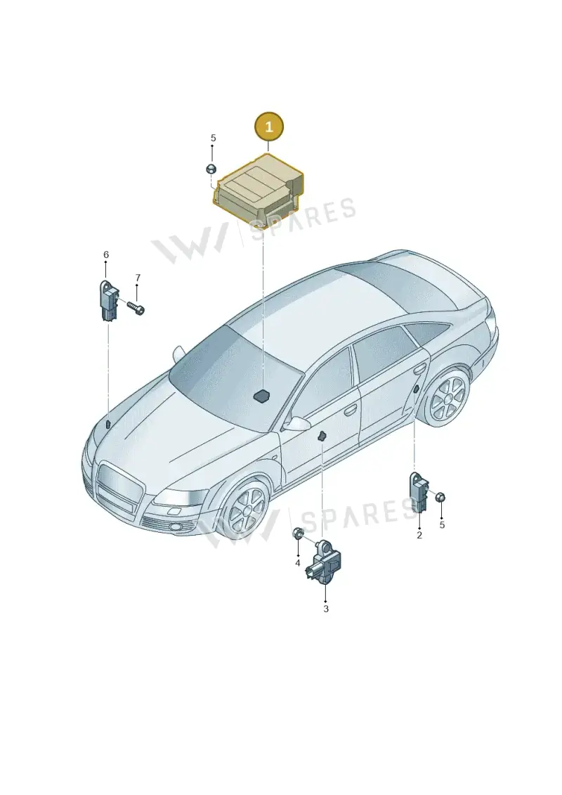 8E0959655G Audi Airbag Control Unit
