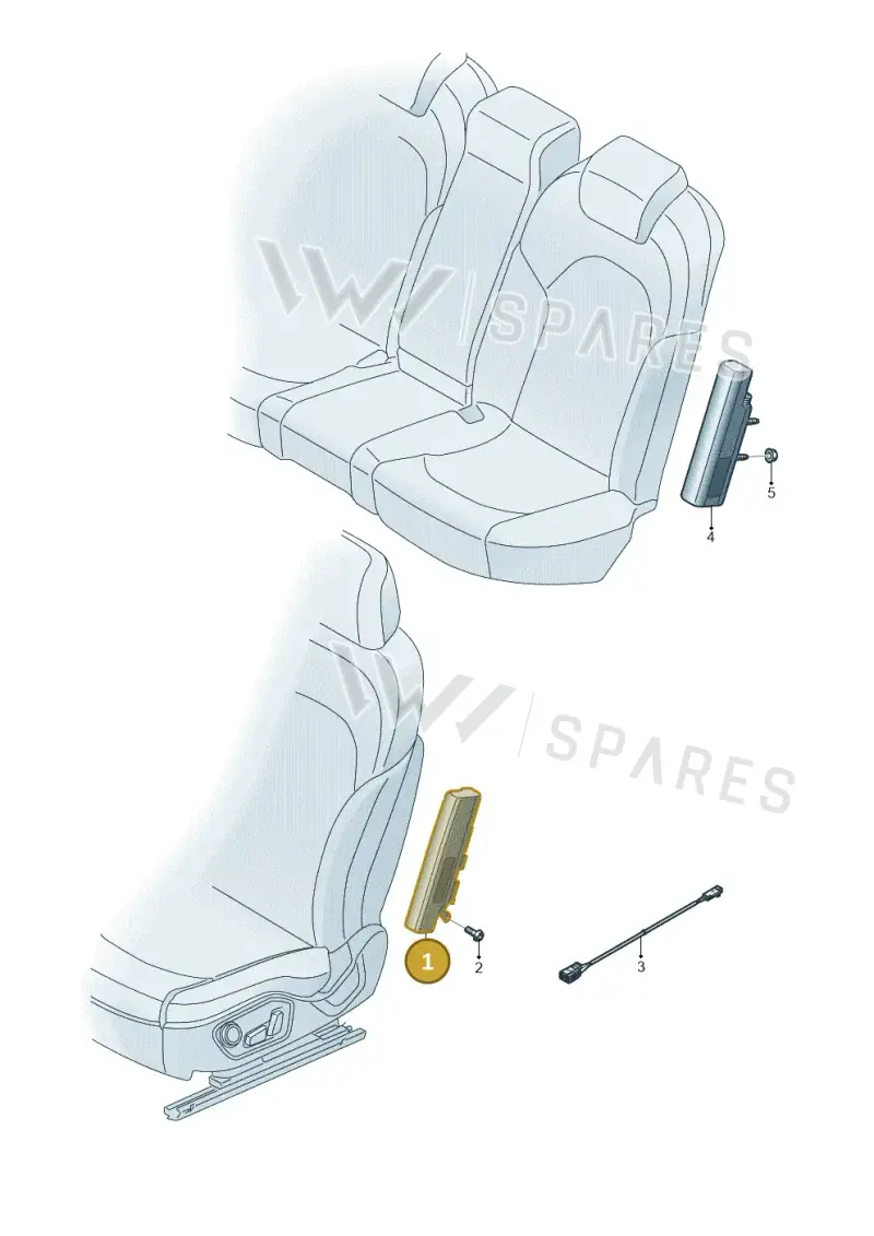 8W5880242N Audi Side Airbag Unit