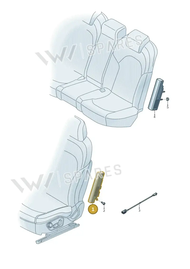 8W7880241J Audi Side Airbag Unit