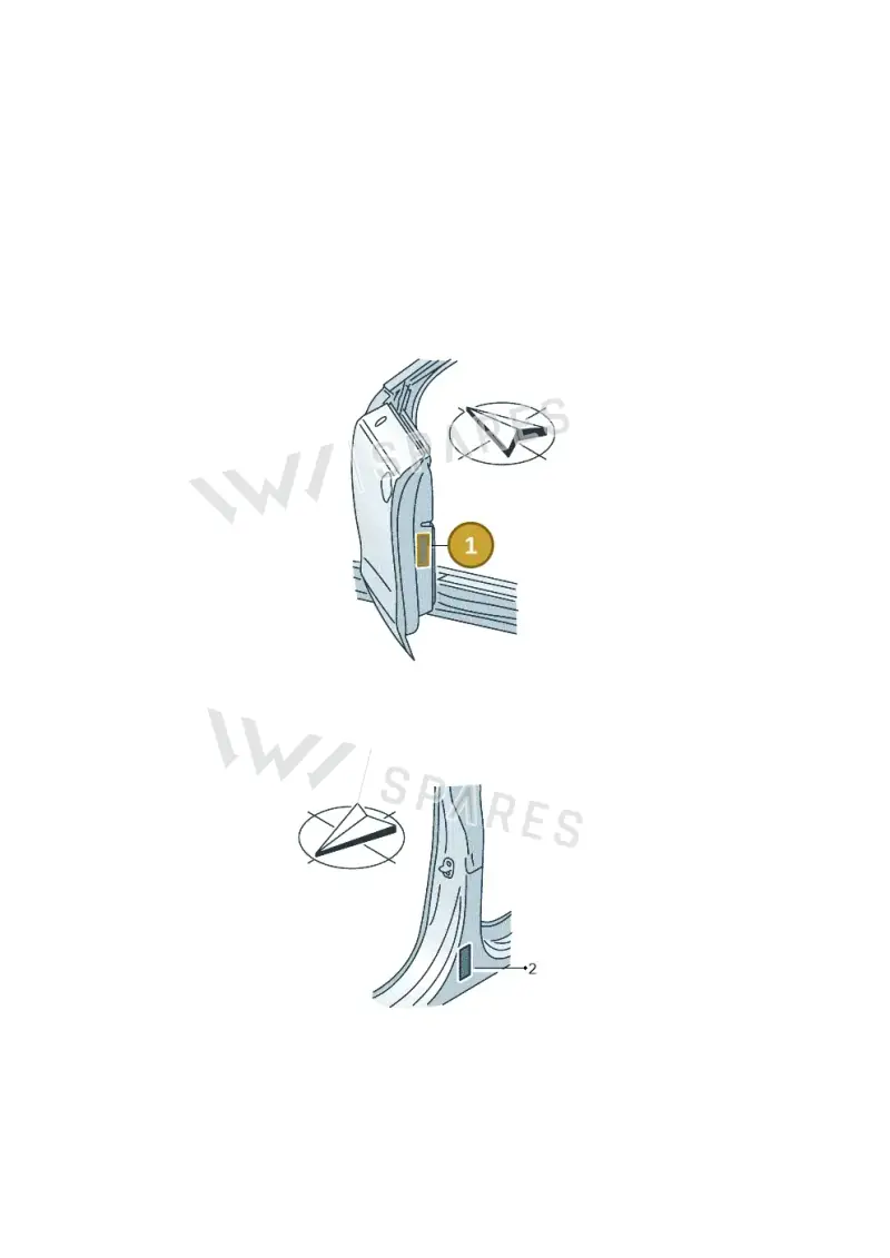 8W8010502DG Audi Data Plate for Tyre Pressure
