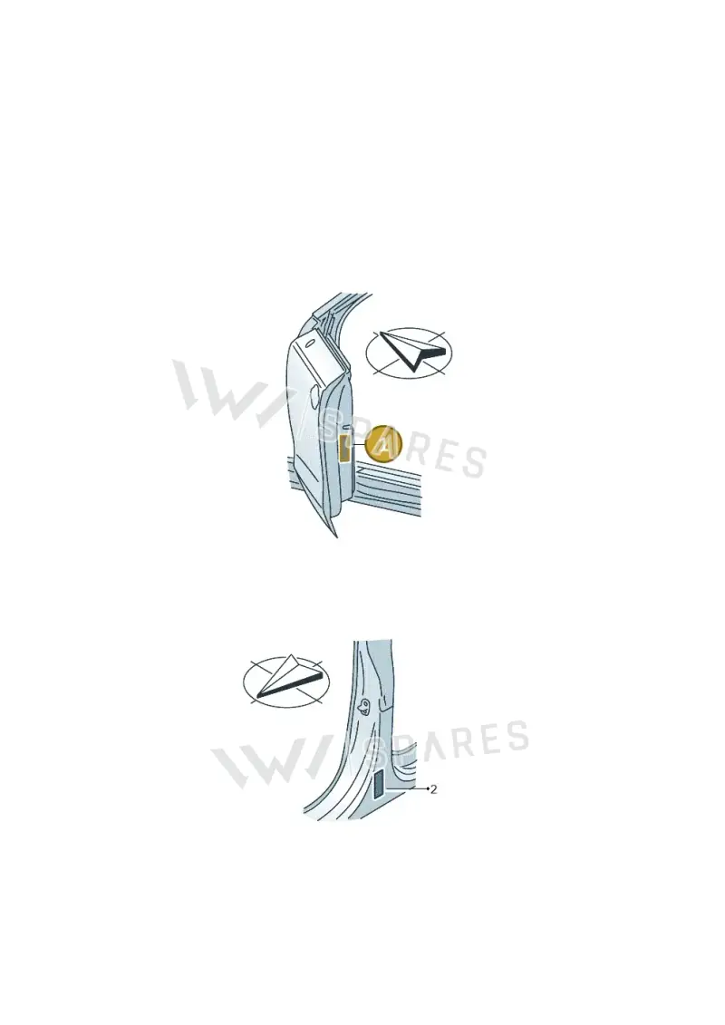8W8010502DS Audi Data Plate for Tyre Pressure